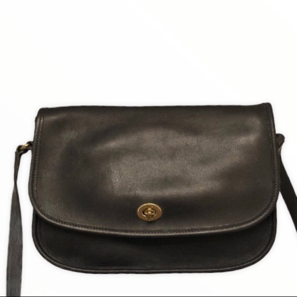 Coach vintage blue leather city bag
